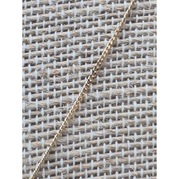 Cute 18" Curb Chain Dainty Two Tone Heart Pendant Necklace Valentine Sweetheart - Picture 5 of 8